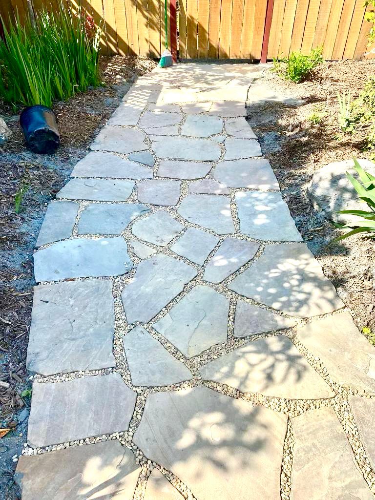 Beautiful walkway with charming stepping stones