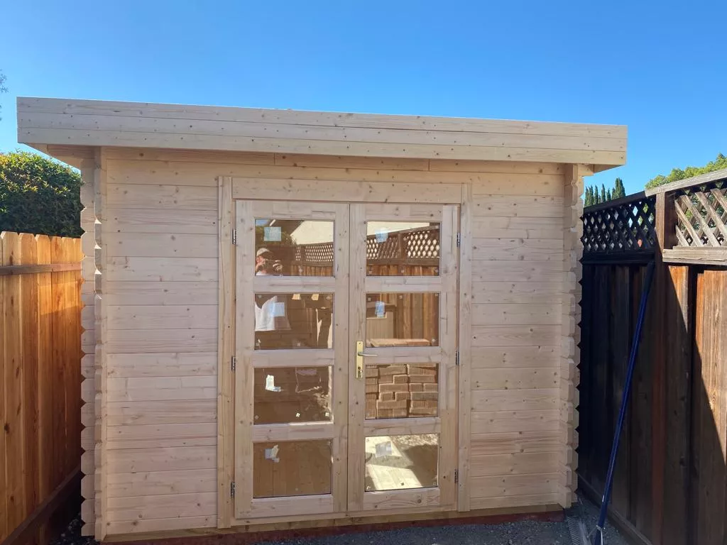 Professional storage shed assembly. Fast and efficient.